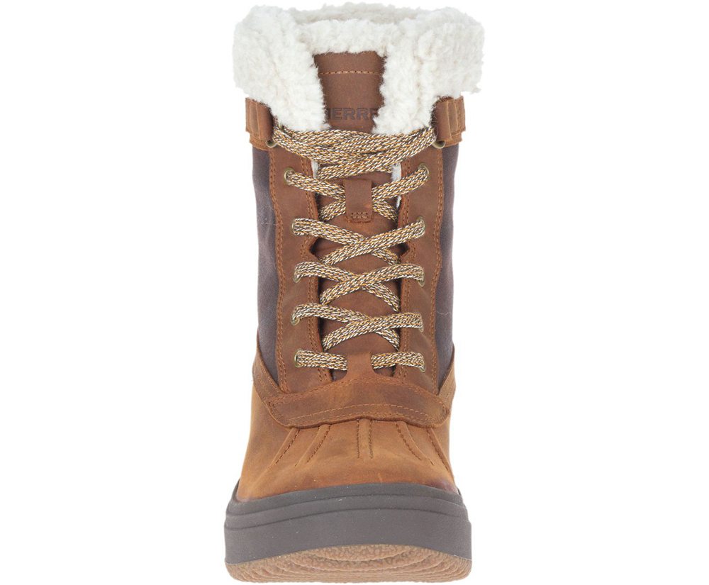 Merrell Boots Brown - Haven Mid Lace Polar Waterproof - Womens 05PTOSZVQ